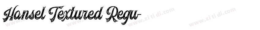 Hansel Textured Regu字体转换